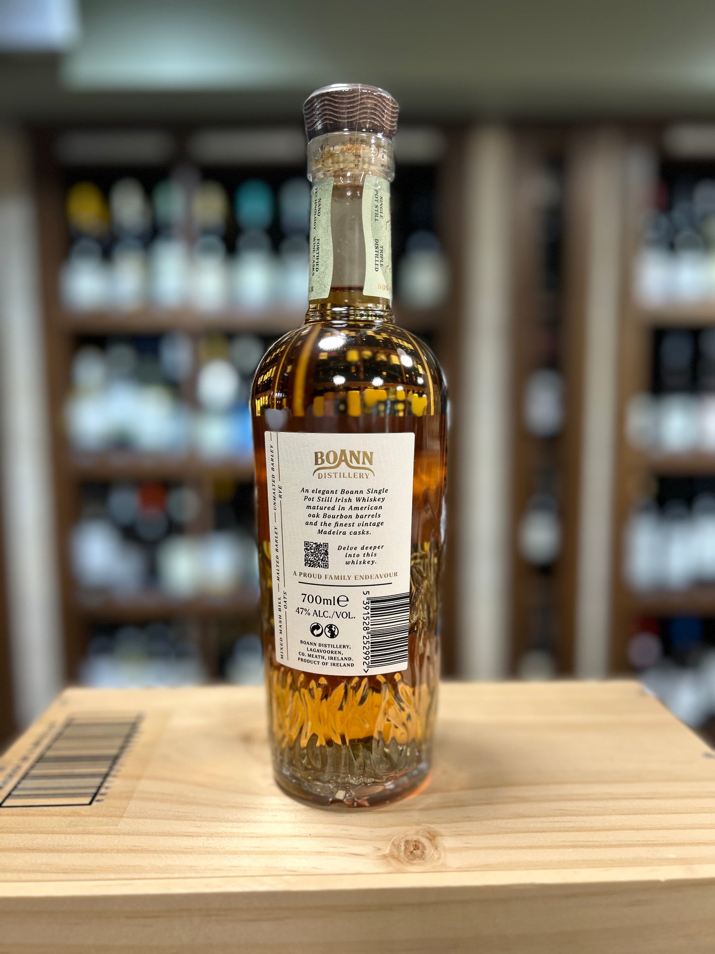 Boann Distillery - Single Pot Still - Irish Whiskey - Triple Distilled - Marsala Cask