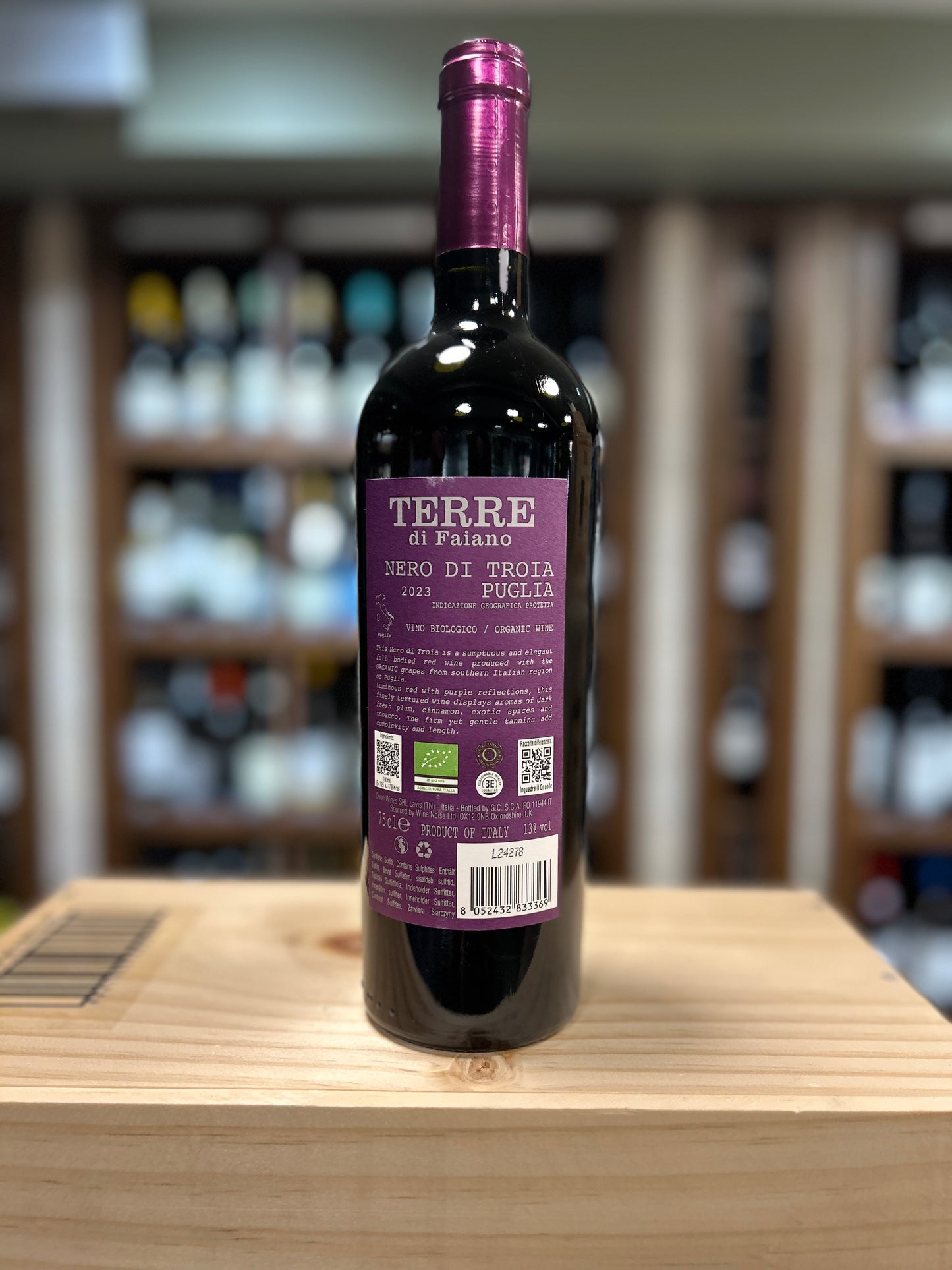 Terre di Faiano - Nero di Troia - Puglia - 2023 (Organic wine)