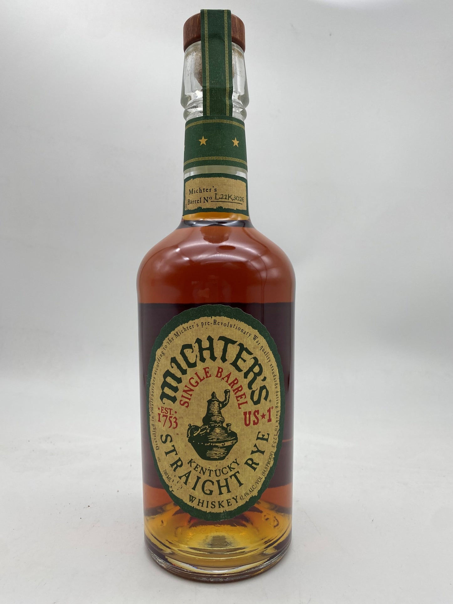 Michters Single Barrel Kentucky Straight Rye