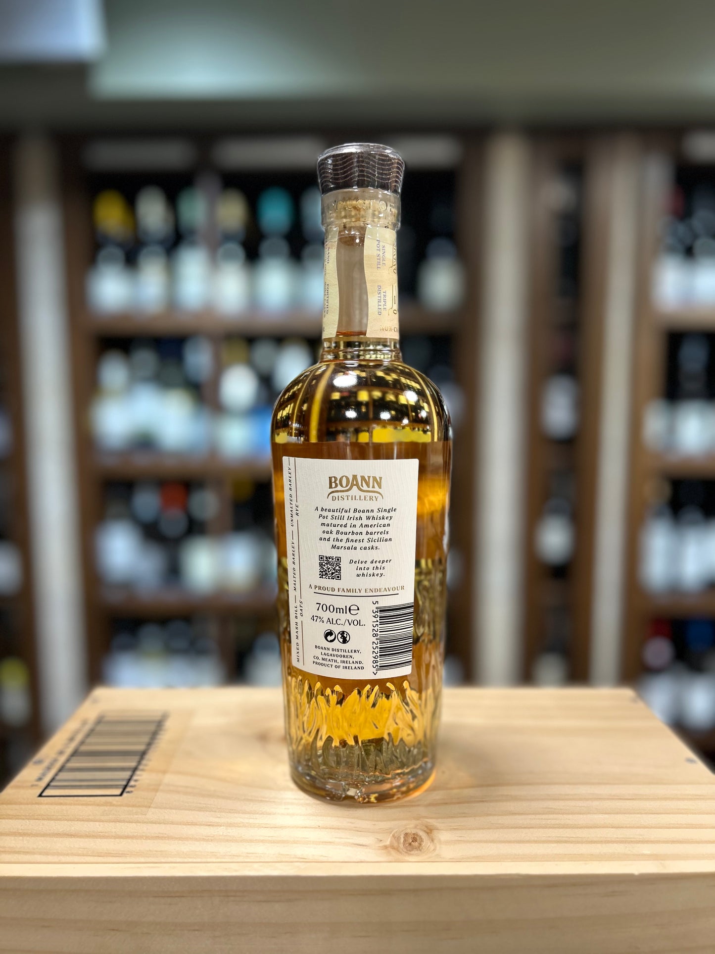Boann Distillery - Single Pot Still - Irish Whiskey - Triple Distilled - Marsala Cask