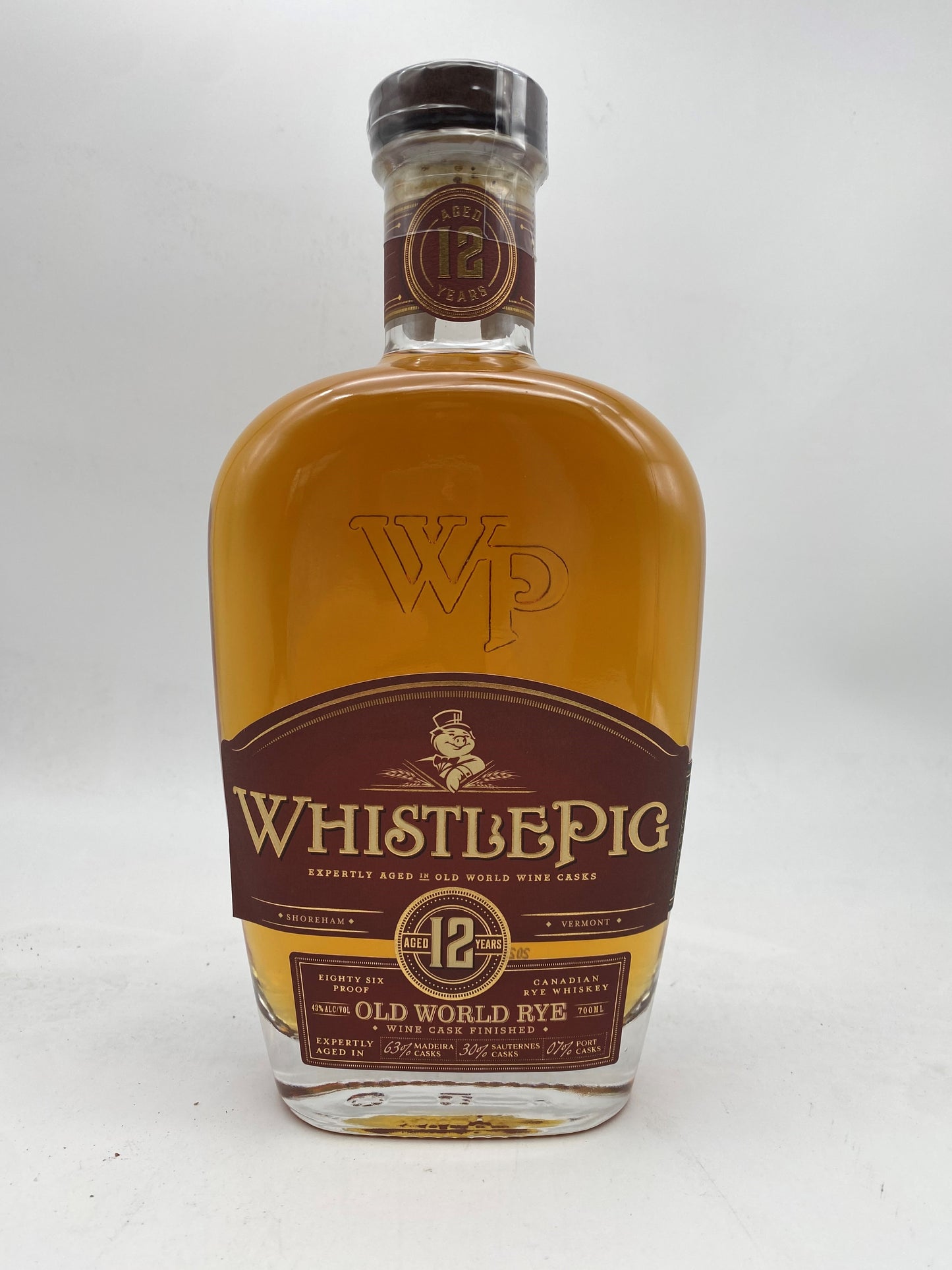 WhistlePig 12 Year Old Old World Rye (Wine Cask Finish)