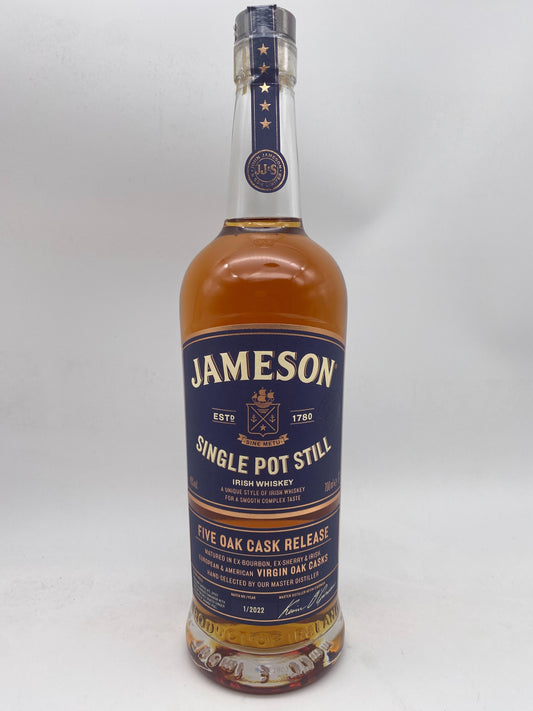 Jameson Single Pot Still (46%, OB 2022, Batch 1/2022, five oak casks)
